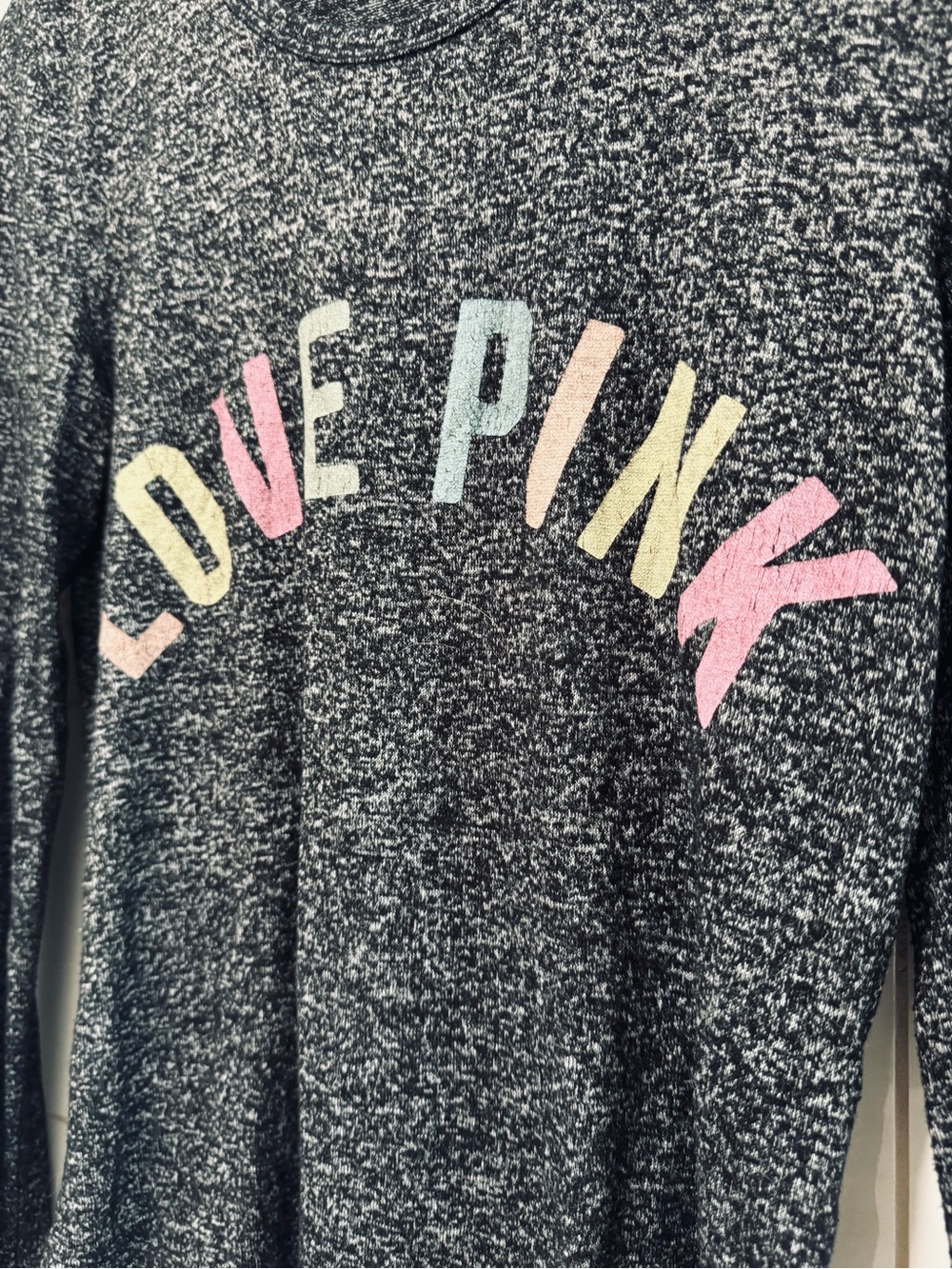 Victoria's Secret LOVE PINK Rainbow Cozy Pullover PJ  Super Soft Comfy Medium - Picture 3 of 9